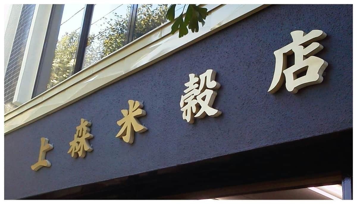 A building facade with gold-colored Chinese characters on a blue background, under a window with tree reflections.
