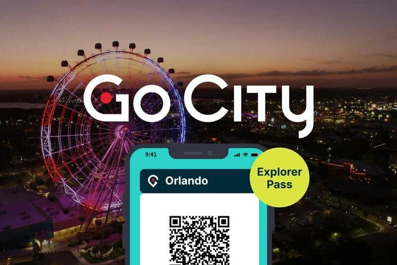 Un laissez-passer numérique pour Pass s'affiche sur l'écran d'un smartphone, sur fond de nuit avec une grande roue très éclairée.