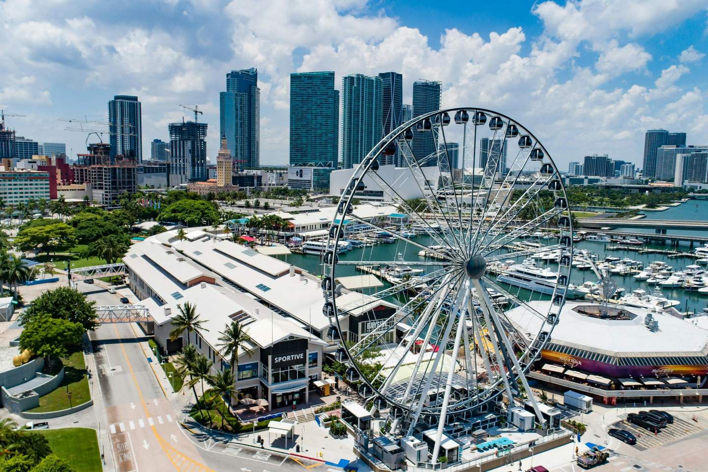 Skyviews Miami observationshjul Stadskort (Miami) Hitta oss utanför Bayside Marketplace